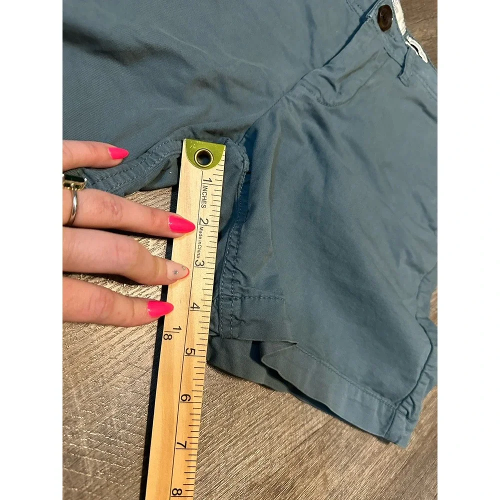 Fat Face Padstow Green Grey‎ Chino Shorts US Women's 2